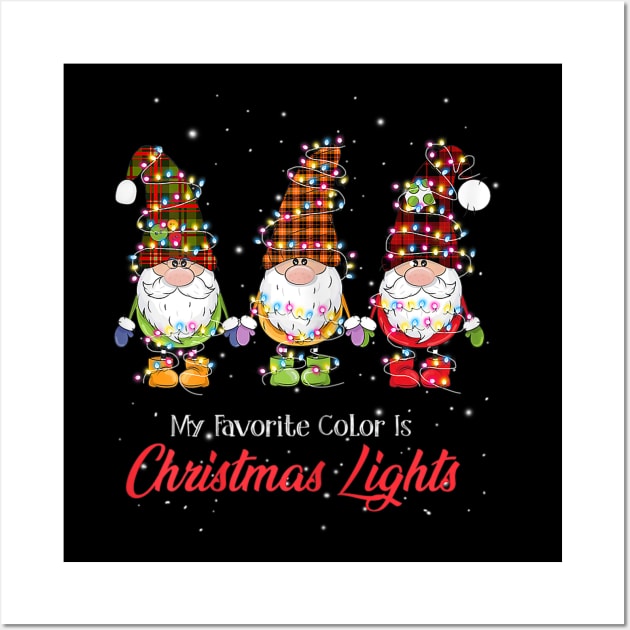 my favorite color is christmas lights Wall Art by Barnard